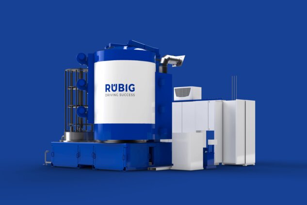 Hartstoffbeschichtungsanlage RÜBIG – kompakte Anlage zur industriellen DLC-Beschichtung von Bauteilen.
