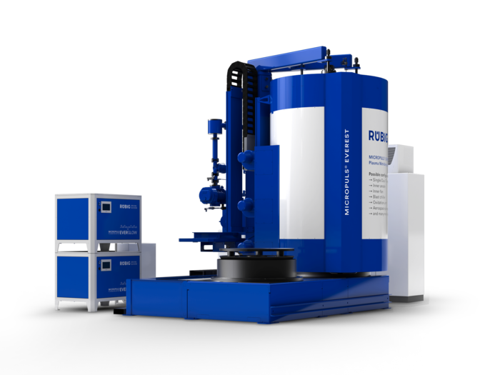 MICROPULS® Everest plasma nitriding system by RÜBIG – high-end heat treatment technology RÜBIG MICROPULS® Everest – state-of-the-art plasma nitriding system for industrial heat treatment