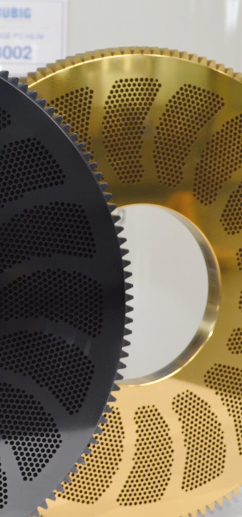 Two industrial discs with PACVD & PVD Coating