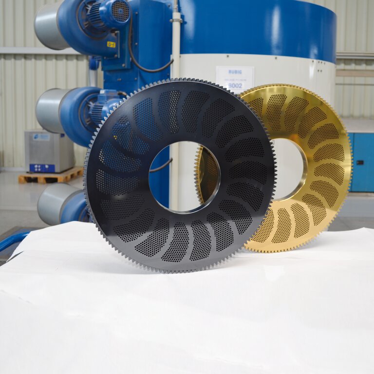Two industrial discs with PACVD & PVD Coating