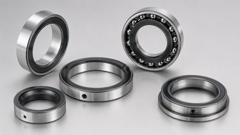 Bearing components for low-friction and wear-resistant parts