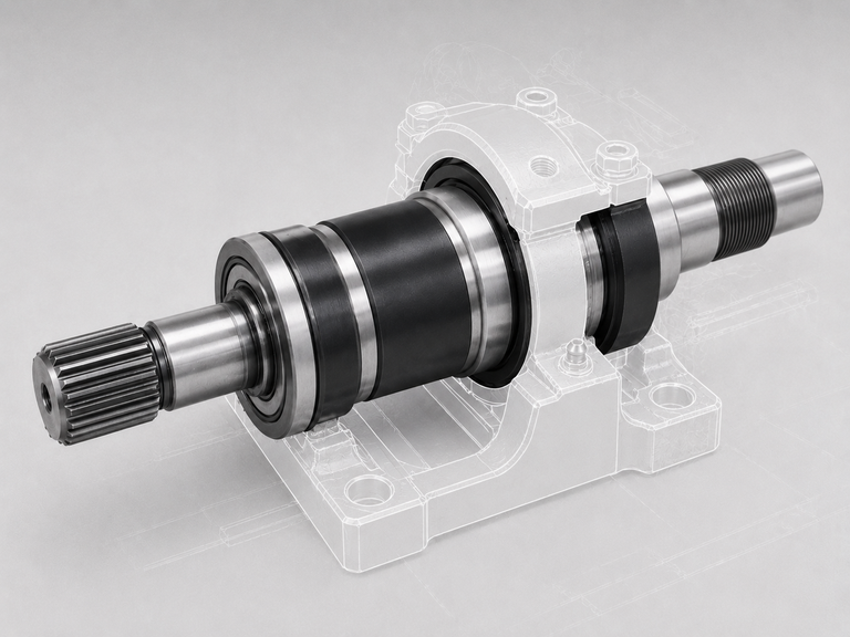 WC/C coating for a bearing shaft with less friction and reduced wear