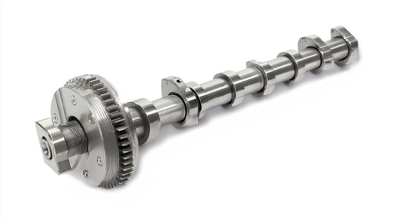 Nitrided camshaft for enhanced durability – RUBIG process.